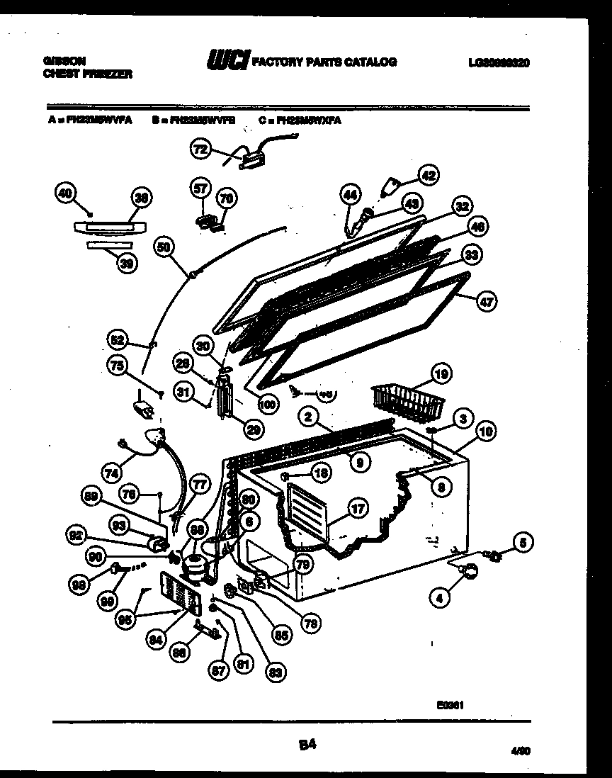02 - CHEST FREEZER PARTS
