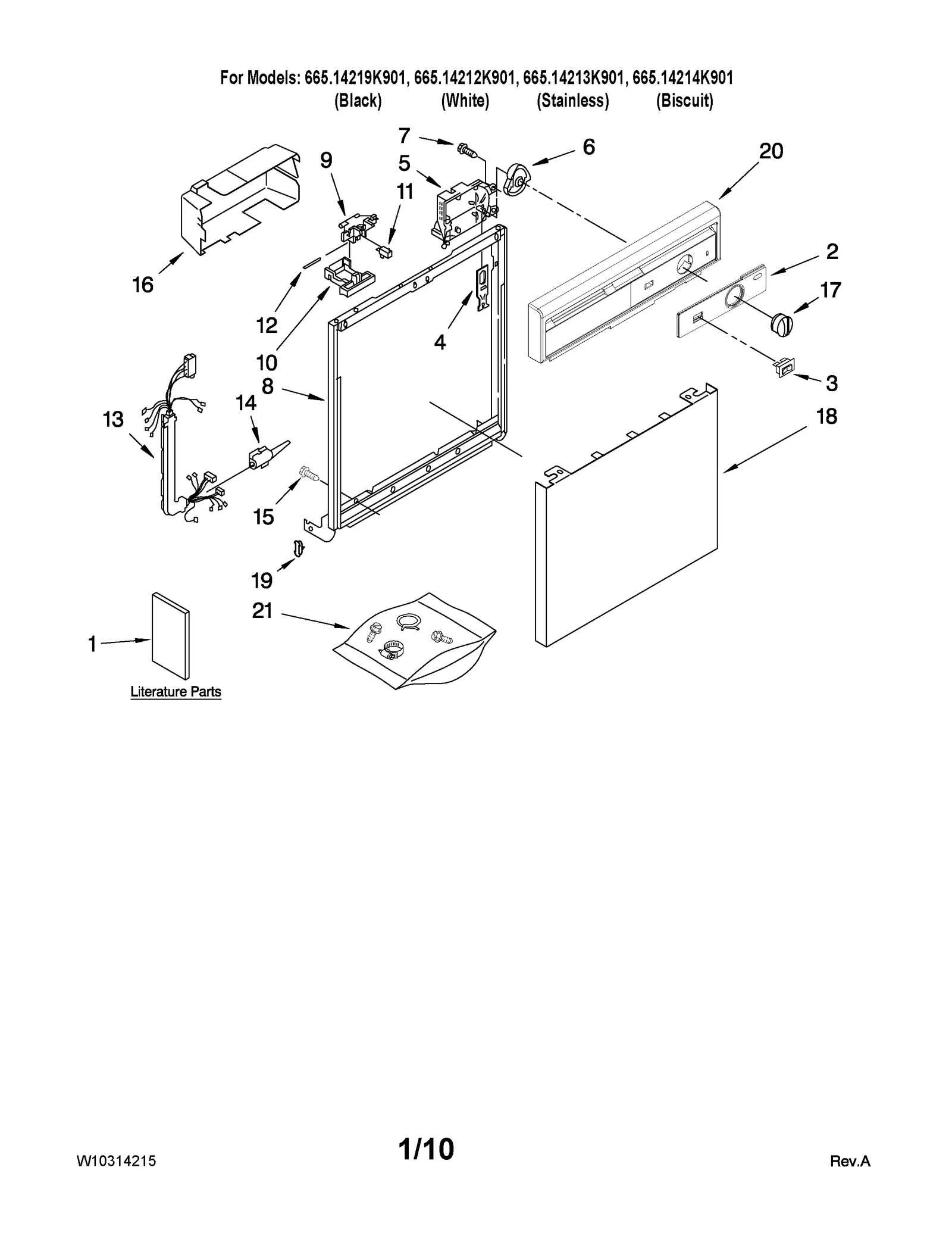 FRAME AND CONSOLE PARTS