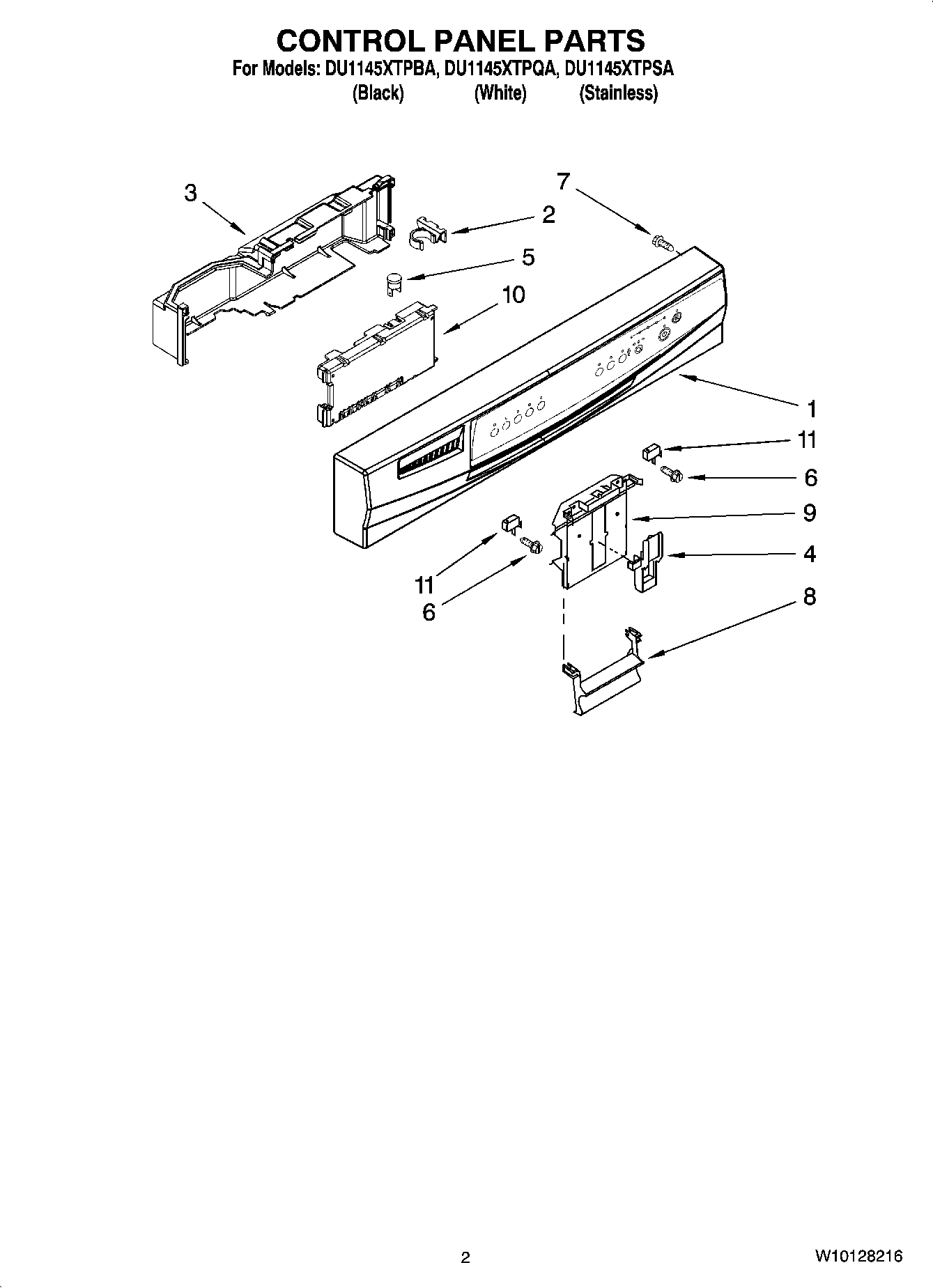 02 - CONTROL PANEL PARTS