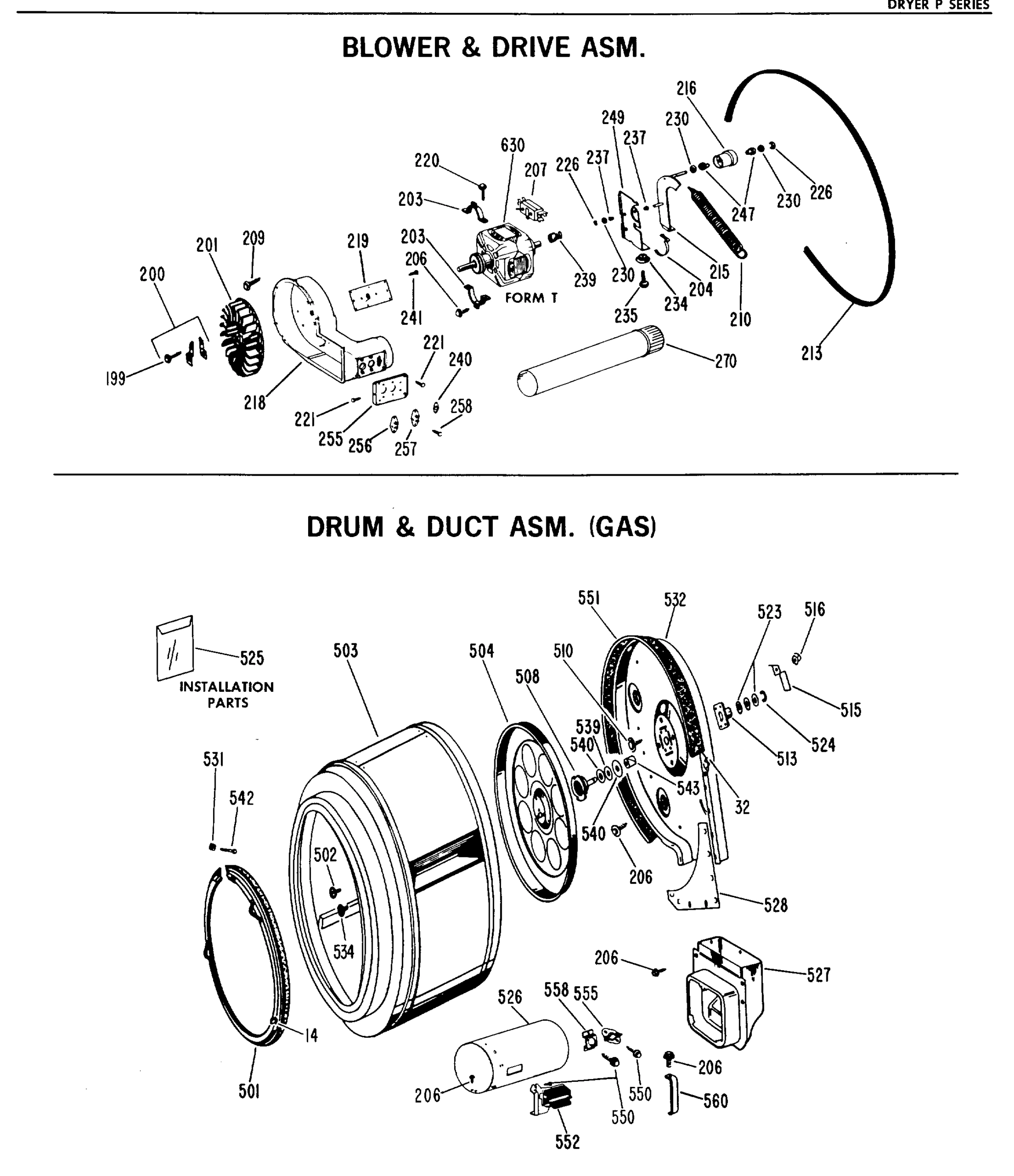 BLOWER & DRIVE ASM.