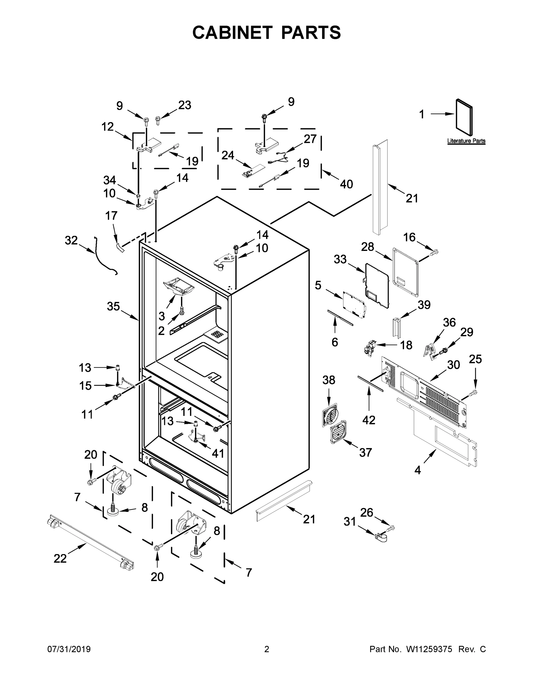 02 - CABINET PARTS