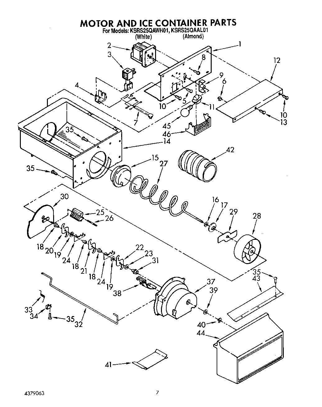 05 - MOTOR AND ICE CONTAINER, LIT/OPTIONAL
