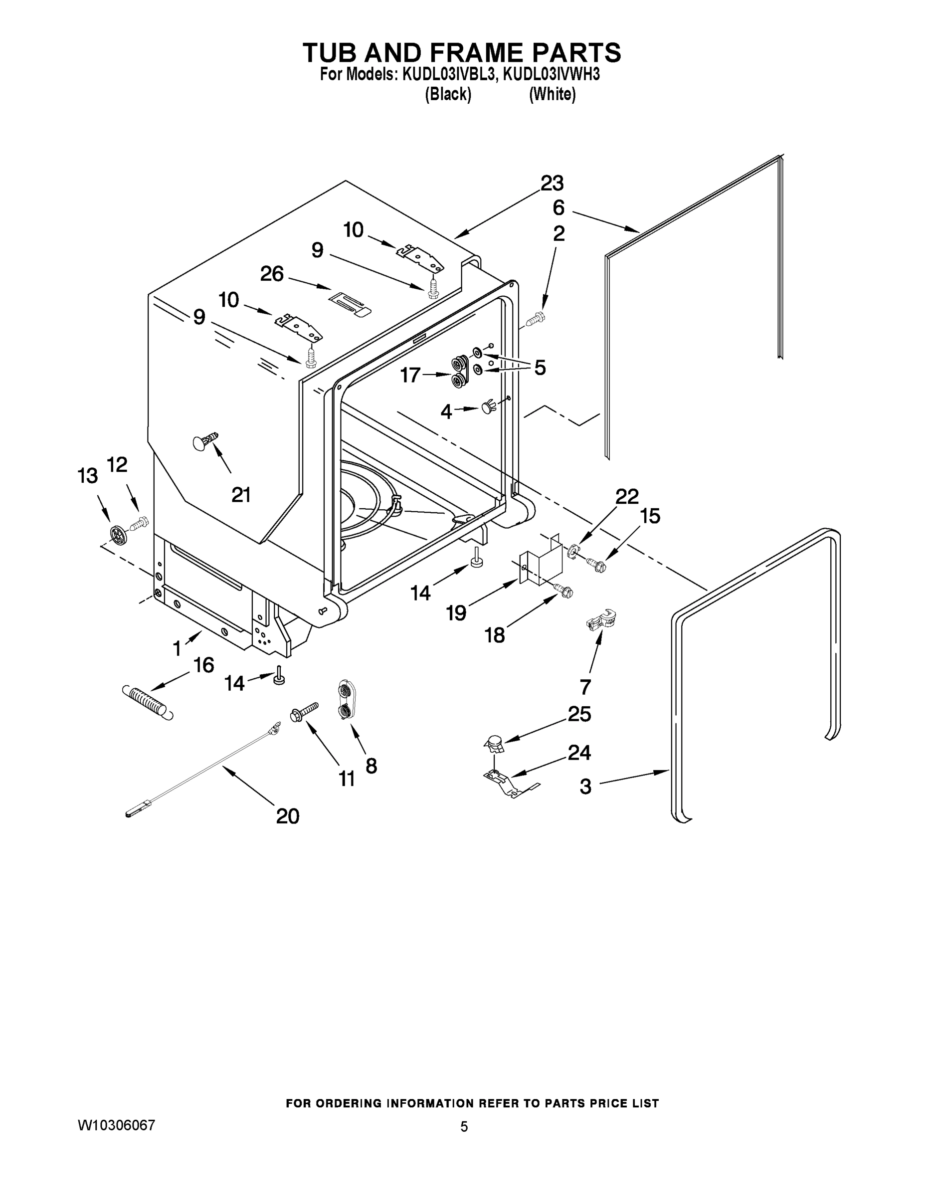 05 - TUB AND FRAME PARTS