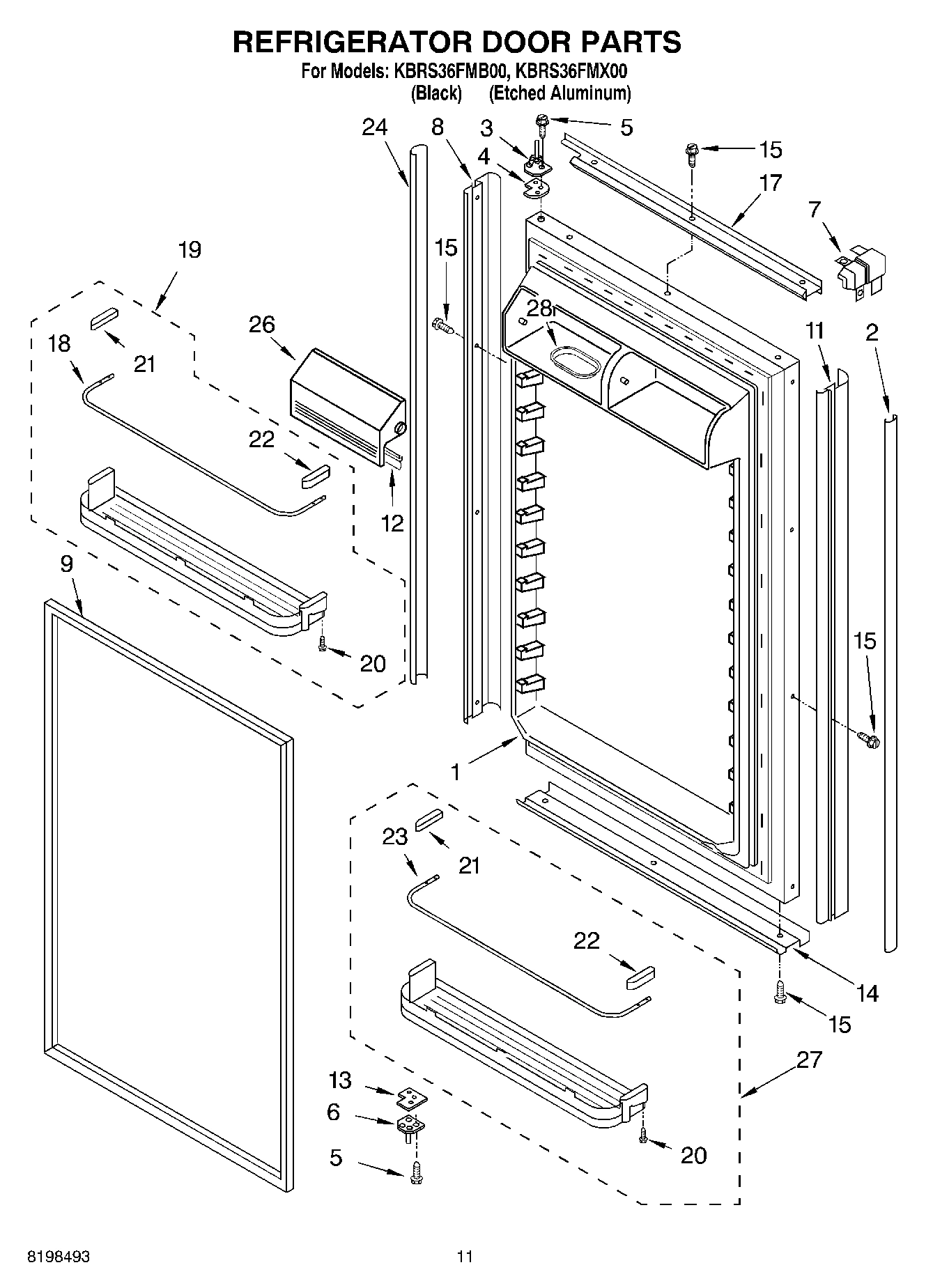 07 - REFRIGERATOR DOOR PARTS