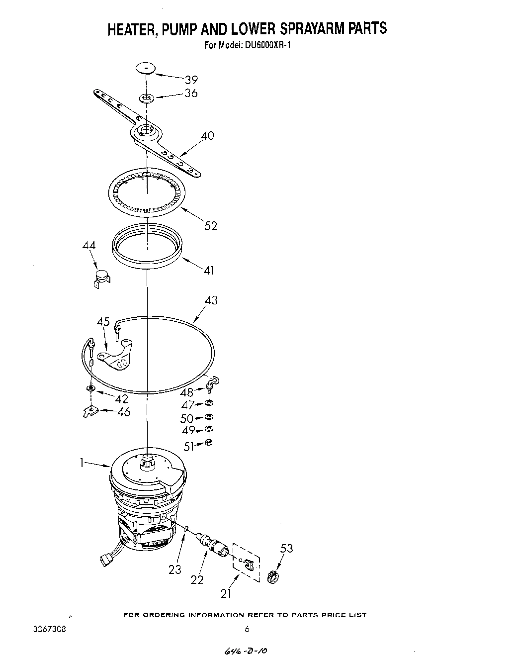 04 - HEATER, PUMP AND LOWER SPRAYARM