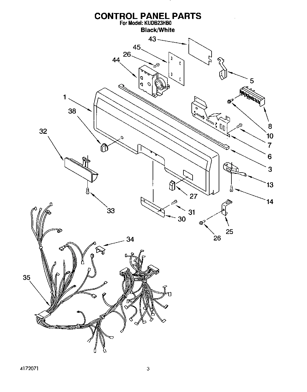 03 - CONTROL PANEL, LIT/OPTIONAL