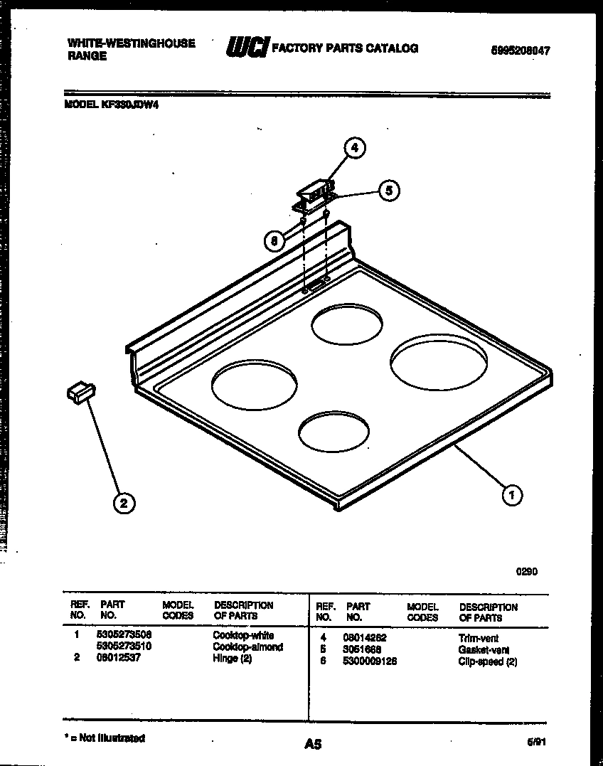 05 - COOKTOP PARTS