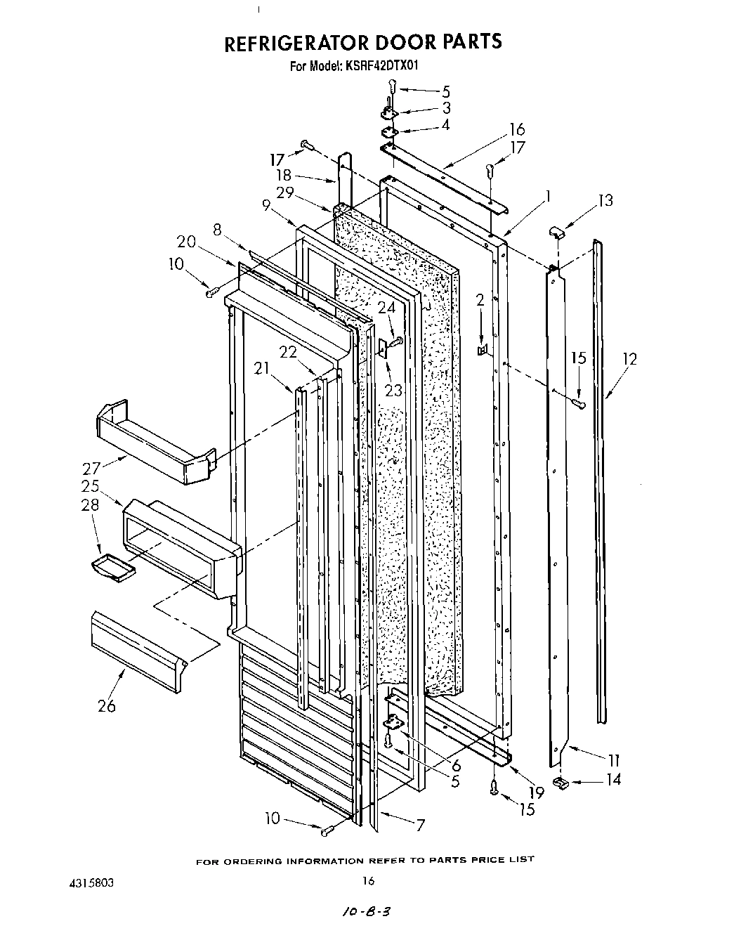 11 - REFRIGERATOR DOOR , LIT/OPTIONAL