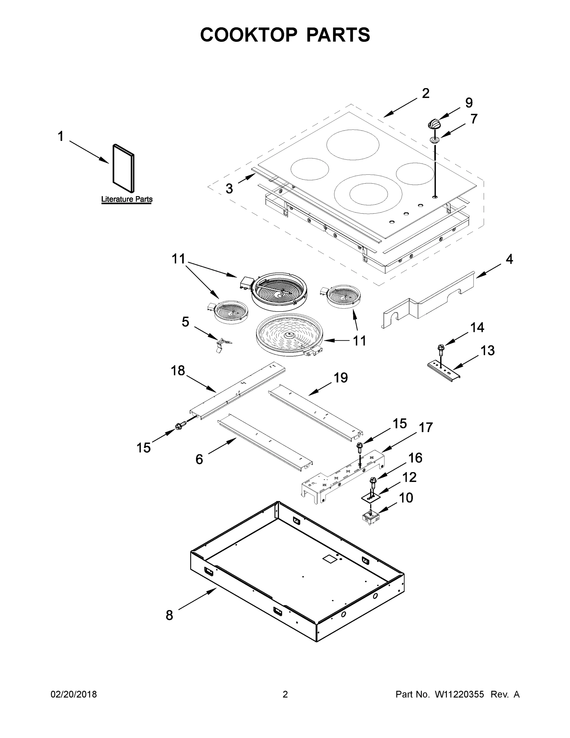 02 - COOKTOP PARTS
