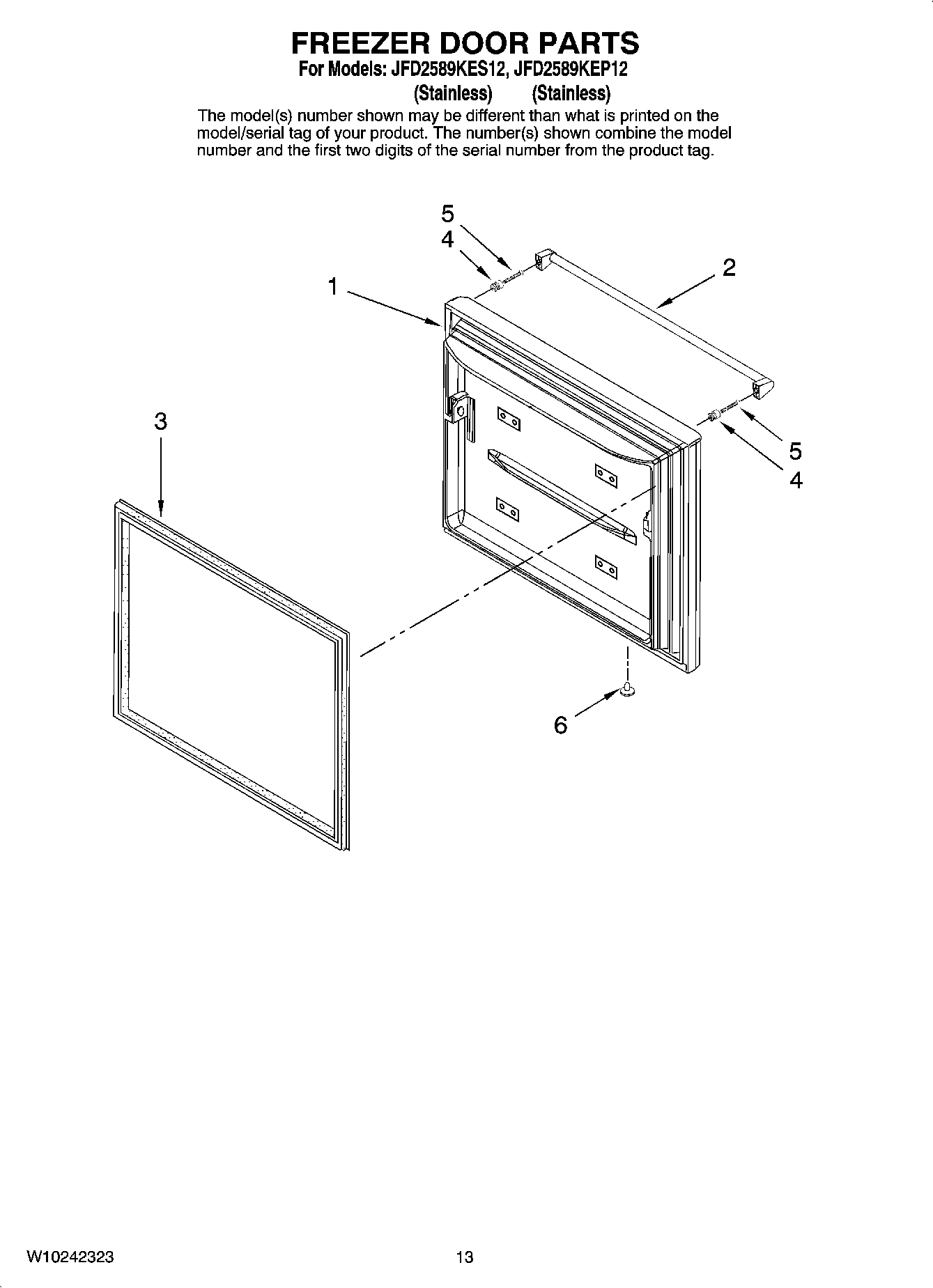 07 - FREEZER DOOR PARTS