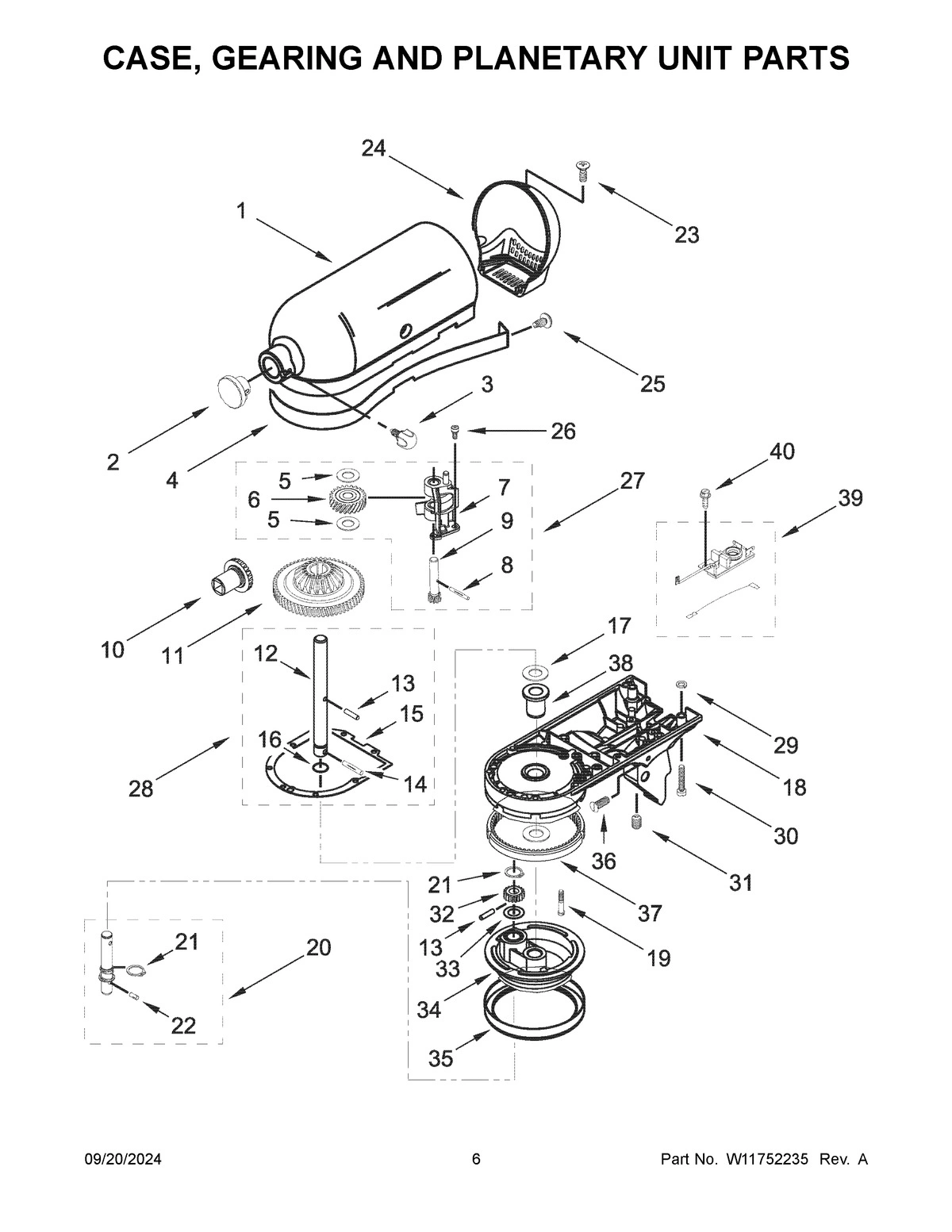04 - CASE, GEARING AND PLANETARY UNIT PARTS