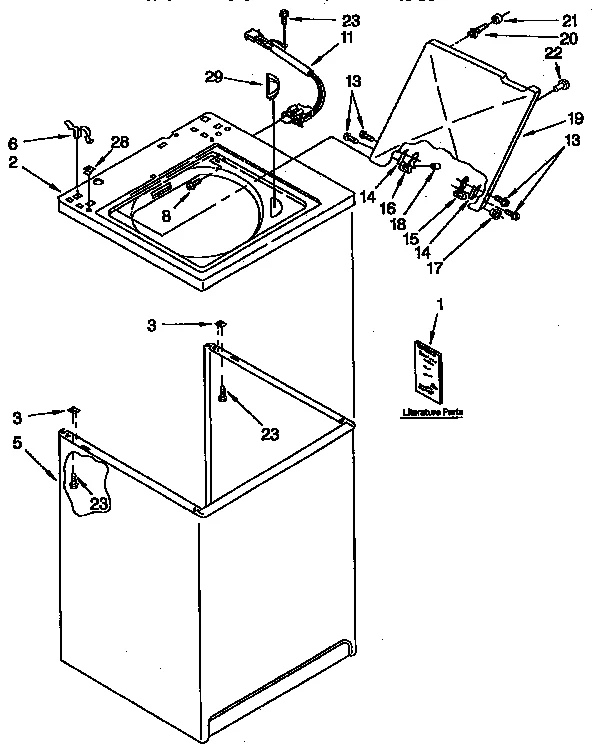 TOP AND CABINET PARTS