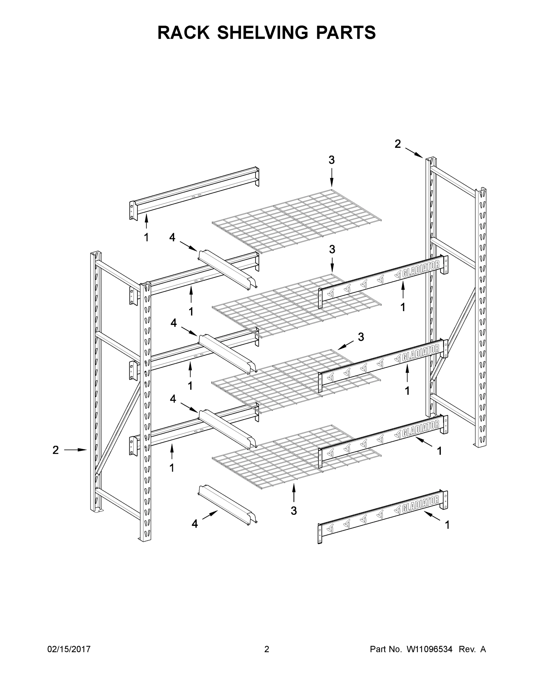 02 - RACK SHELVING PARTS