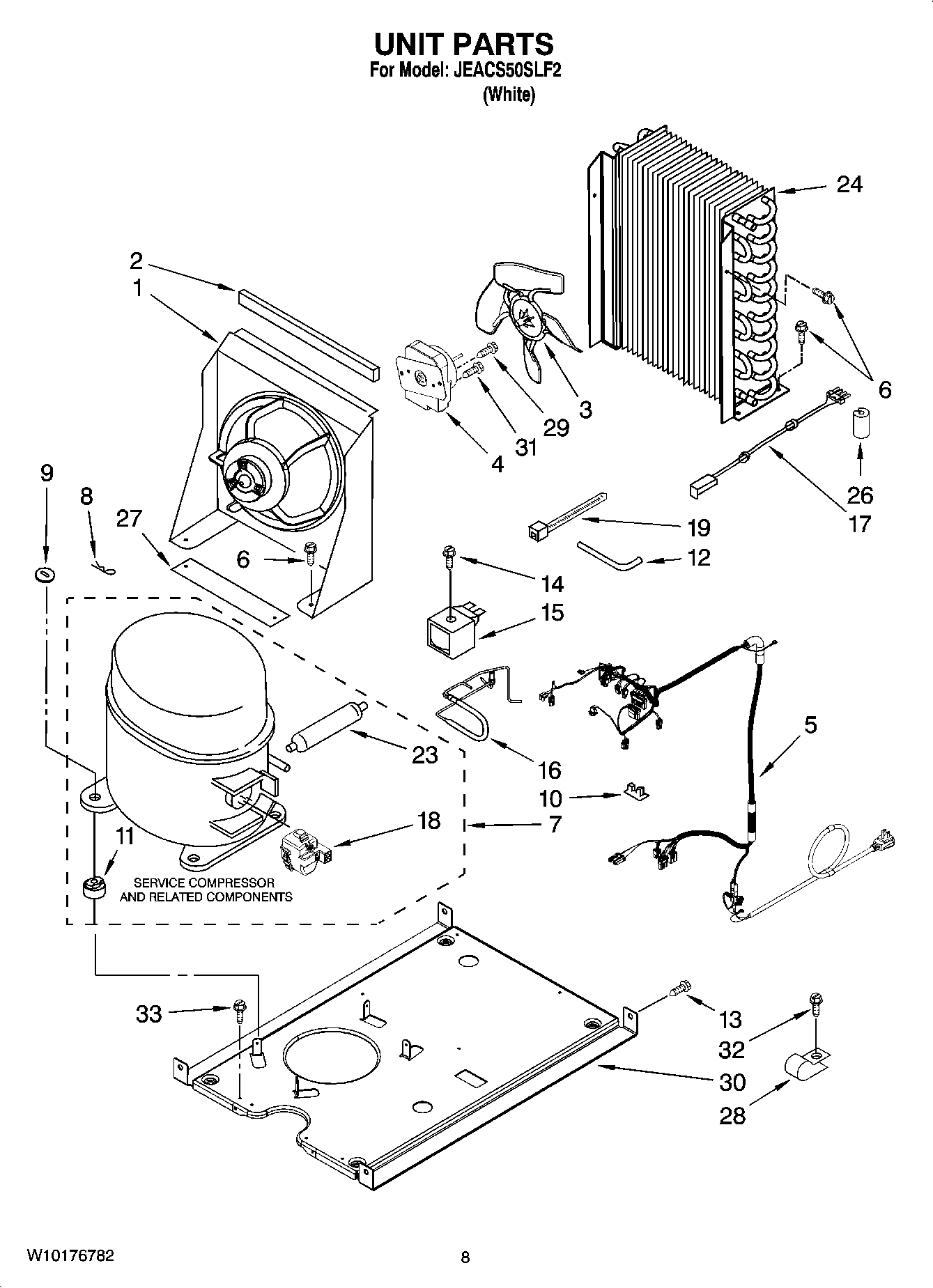 05 - UNIT PARTS, OPTIONAL PARTS (NOT INCLUDED)