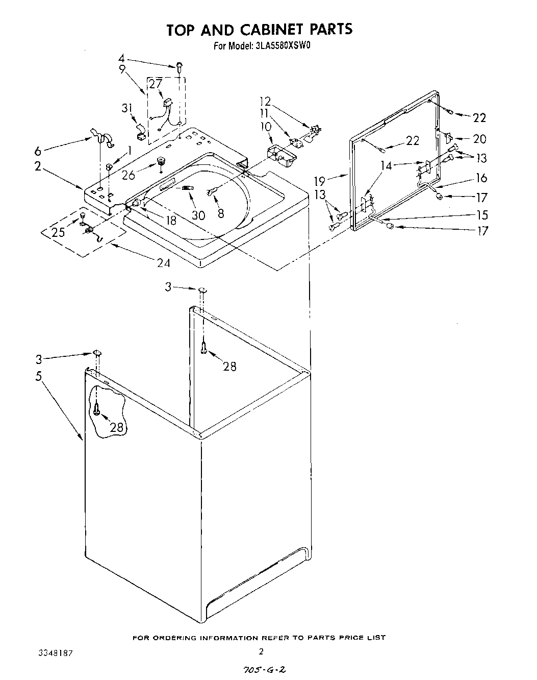 02 - TOP AND CABINET , LITERATURE AND OPTIONAL