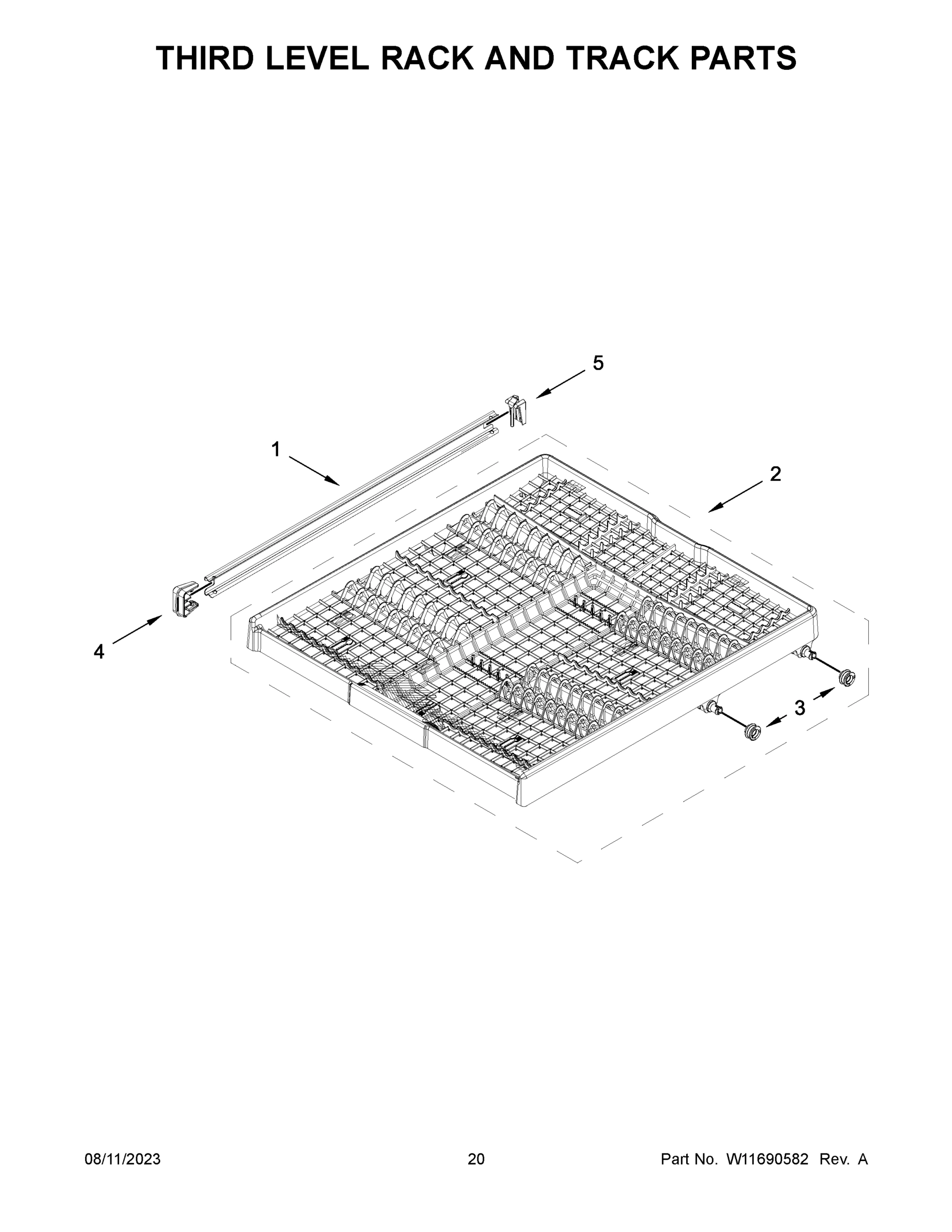 11 - THIRD LEVEL RACK AND TRACK PARTS