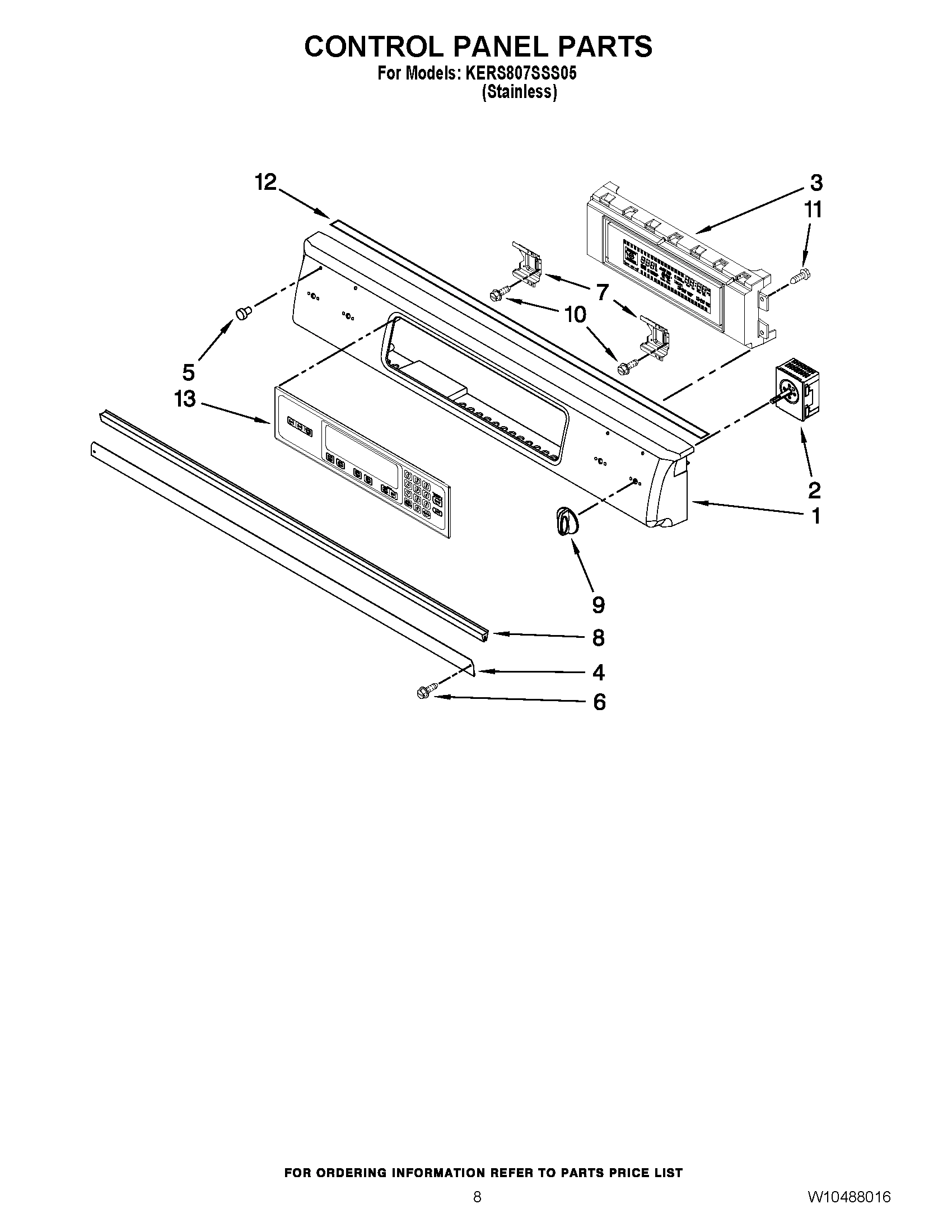 05 - CONTROL PANEL PARTS