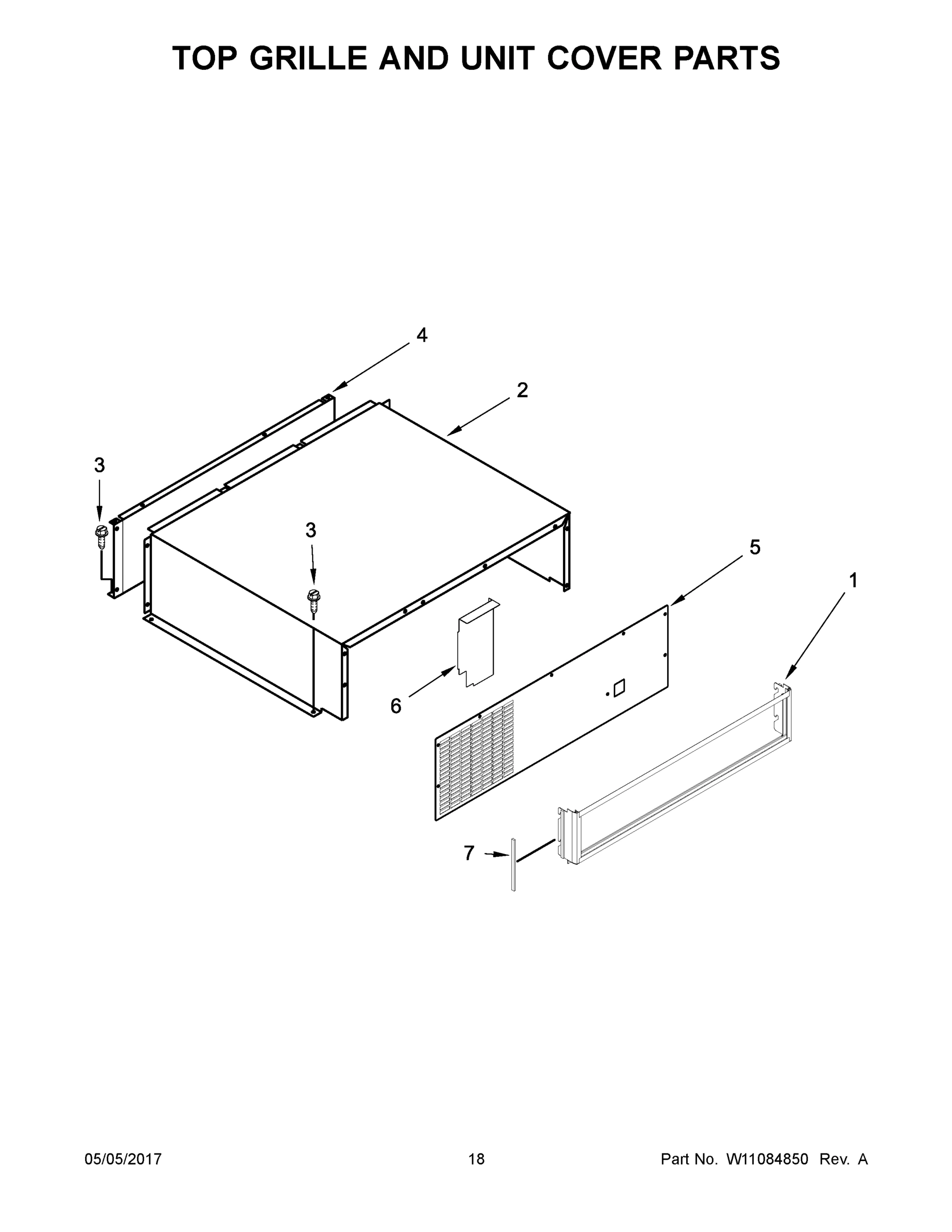 10 - TOP GRILLE AND UNIT COVER PARTS