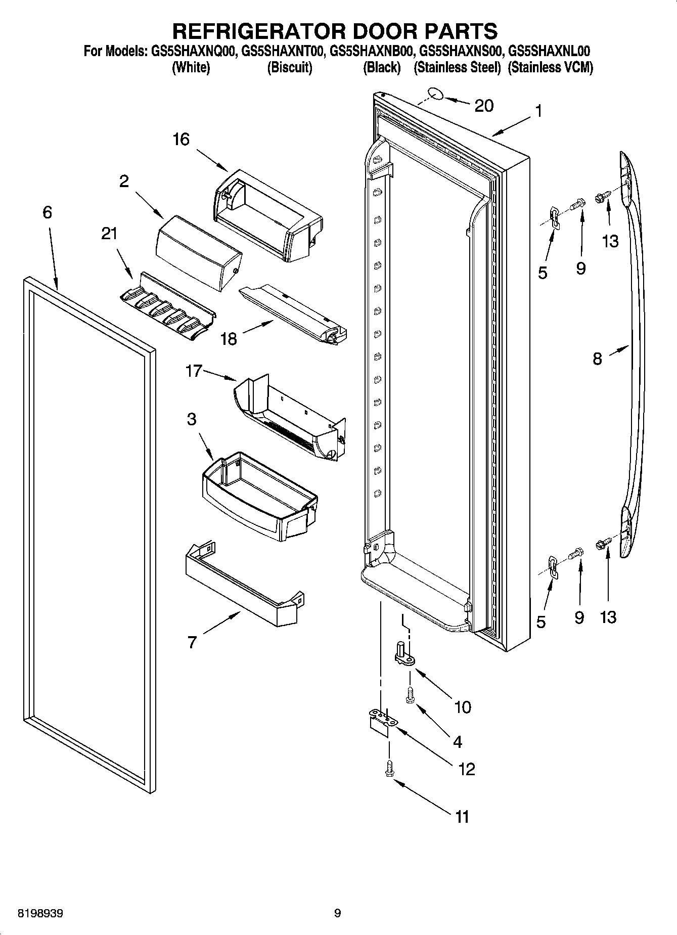 06 - REFRIGERATOR DOOR PARTS
