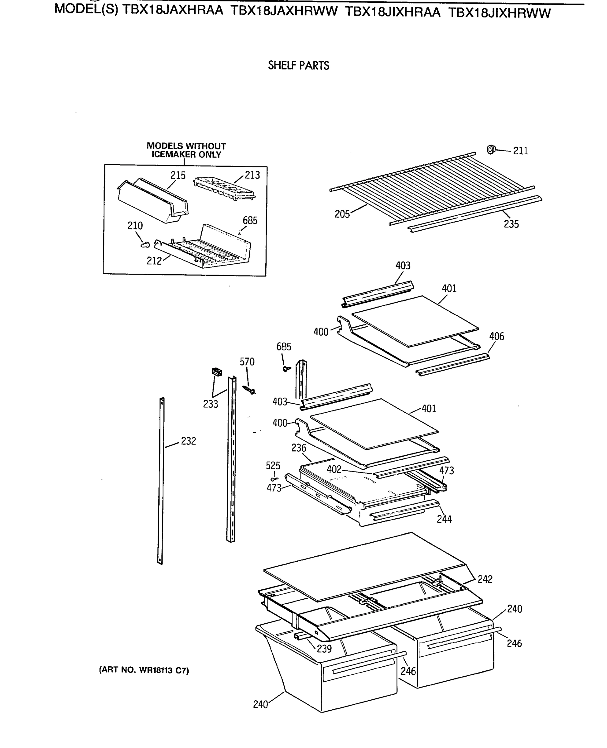 SHELF PARTS