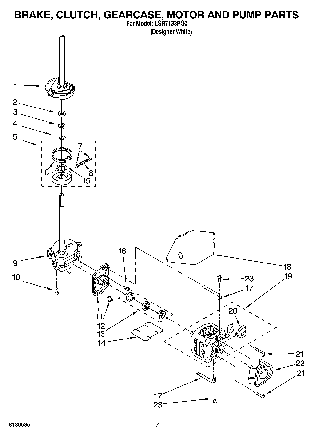 04 - BRAKE, CLUTCH, GEARCASE, MOTOR AND PUMP PARTS