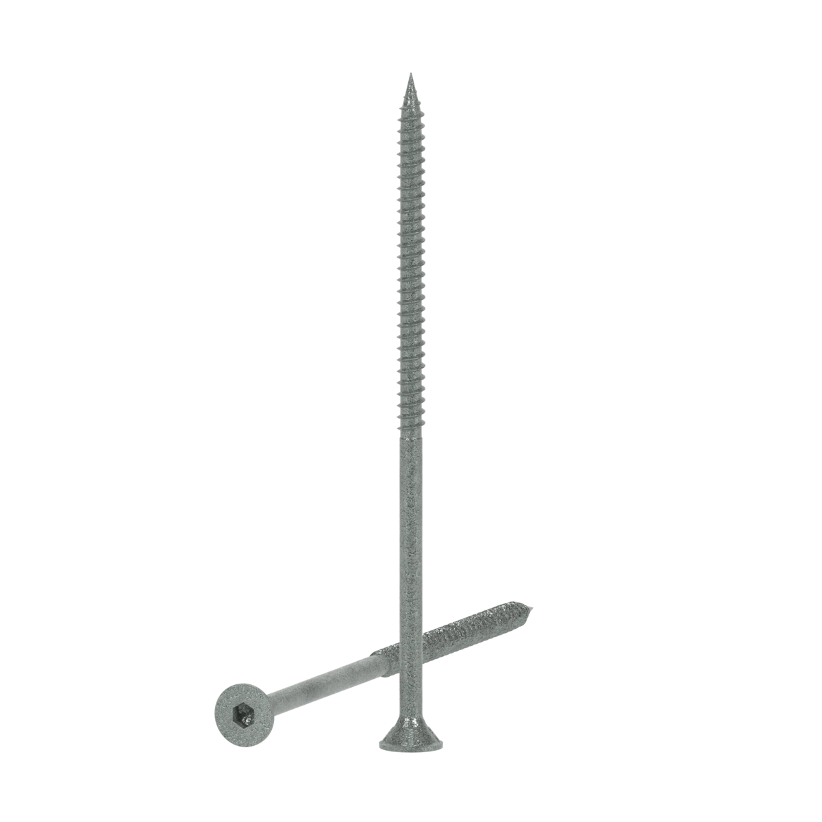ZENITH® 14G x 150mm Class 3 Galvanised, Self Drilling, Internal Hex Drive, Bugle Batten Screws – External Use – 25 Pack
