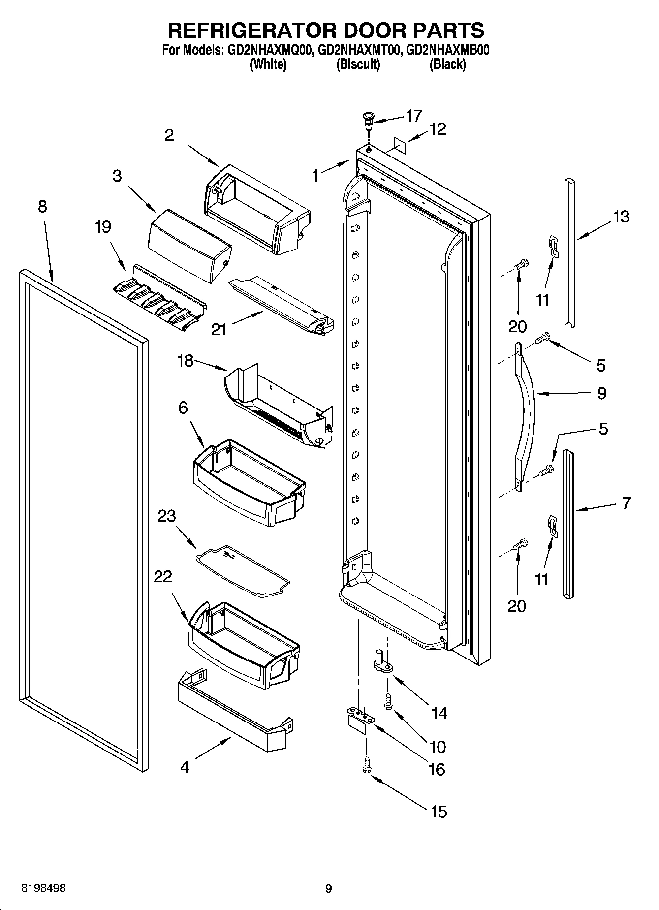 06 - REFRIGERATOR DOOR PARTS