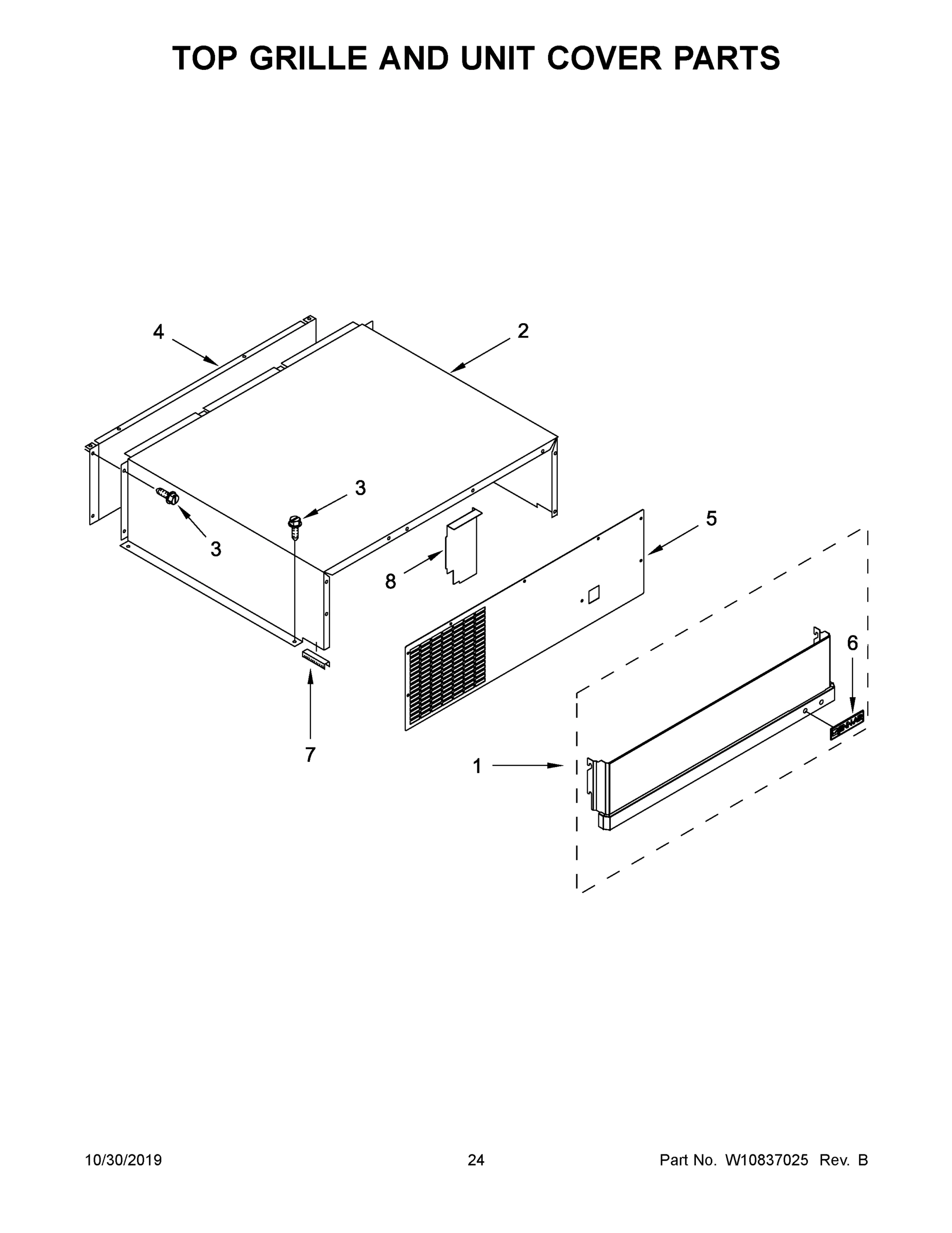 13 - TOP GRILLE AND UNIT COVER PARTS