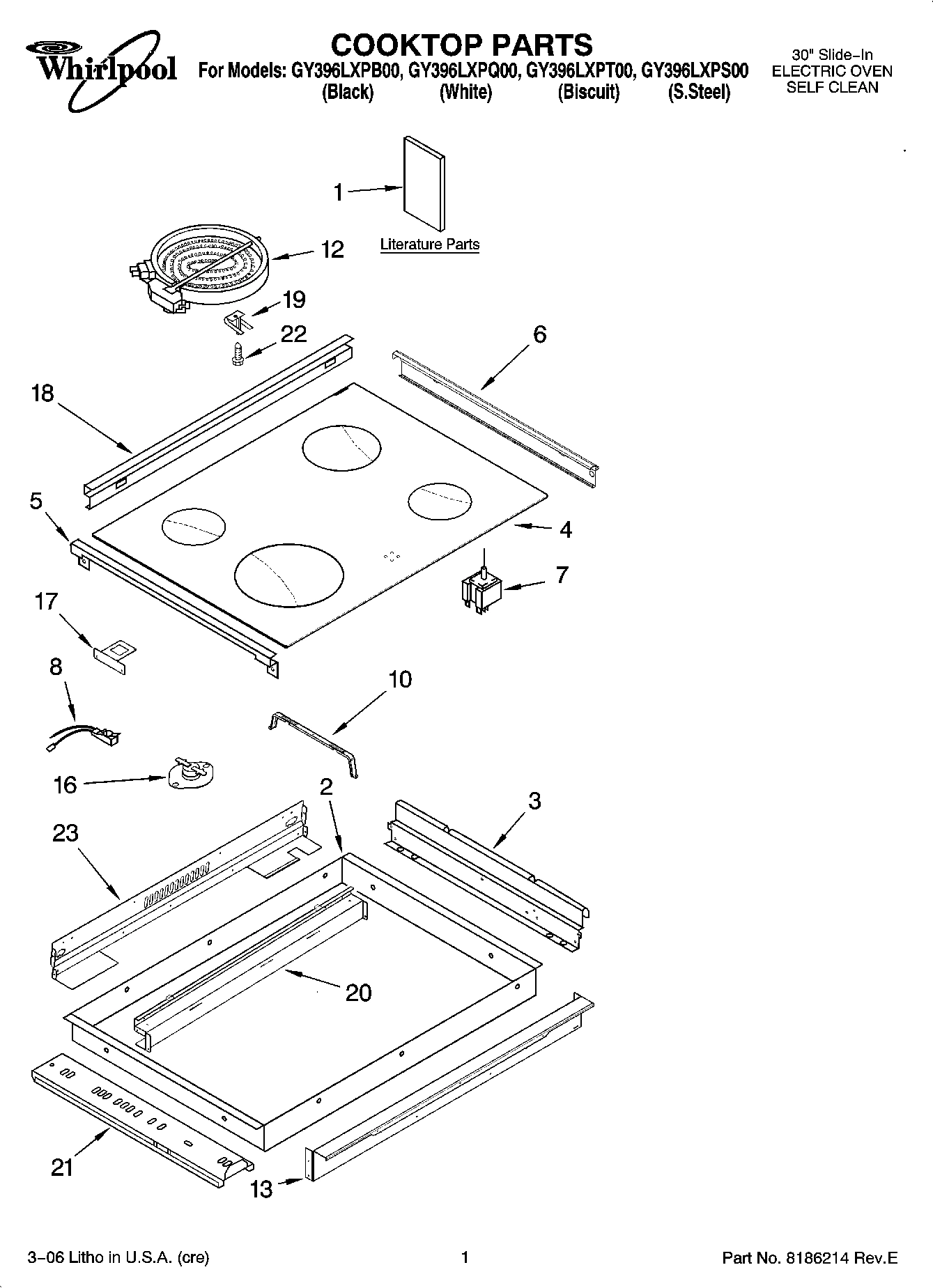 01 - COOKTOP PARTS