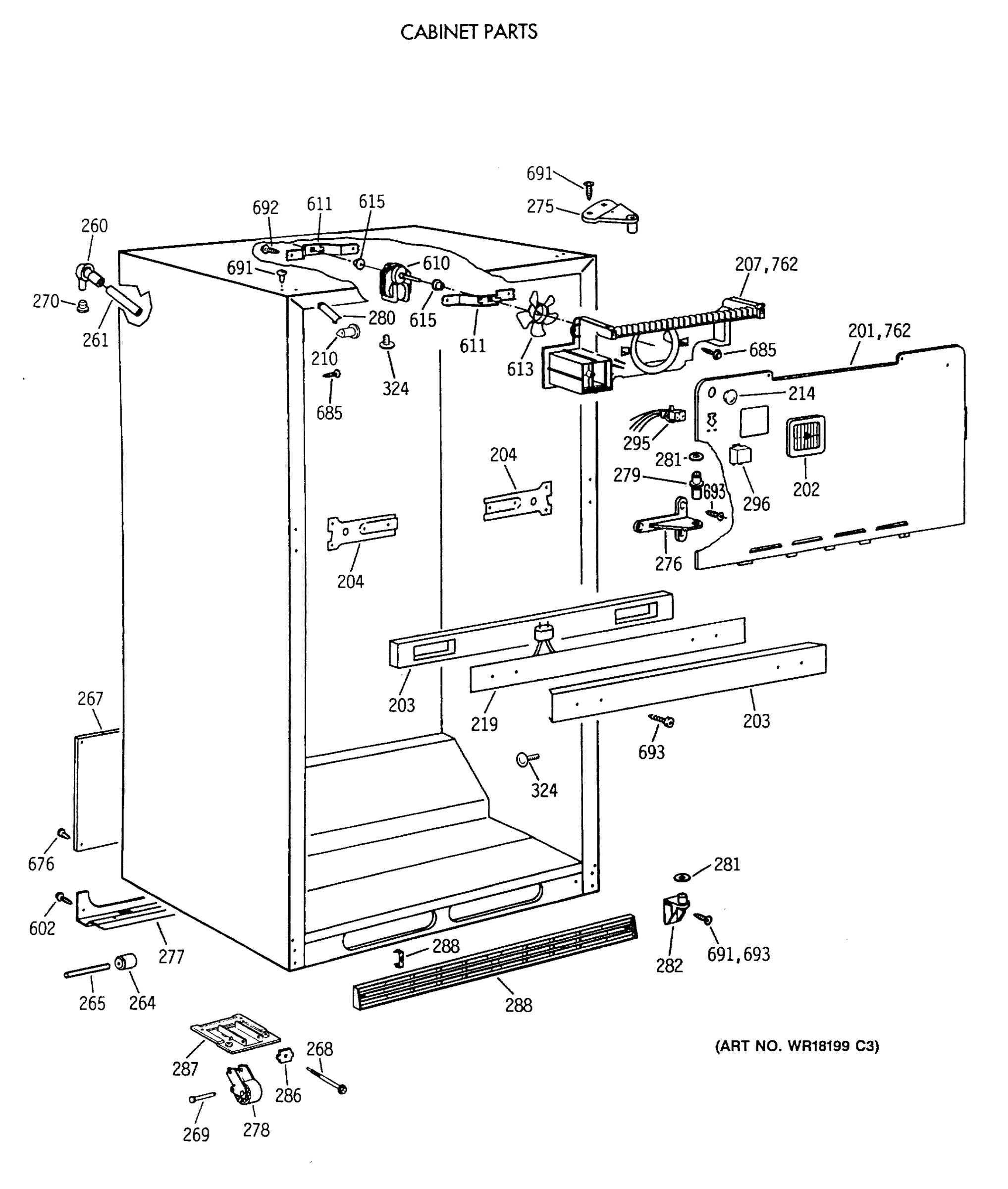 CABINET PARTS