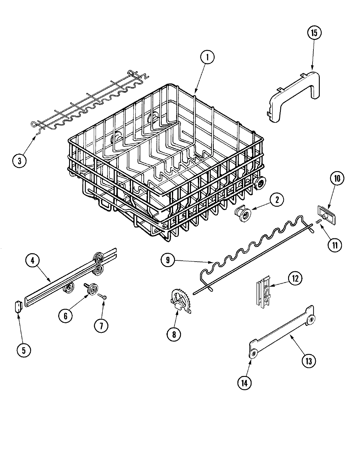 07 - UPPER RACK & TRACK ASSEMBLY