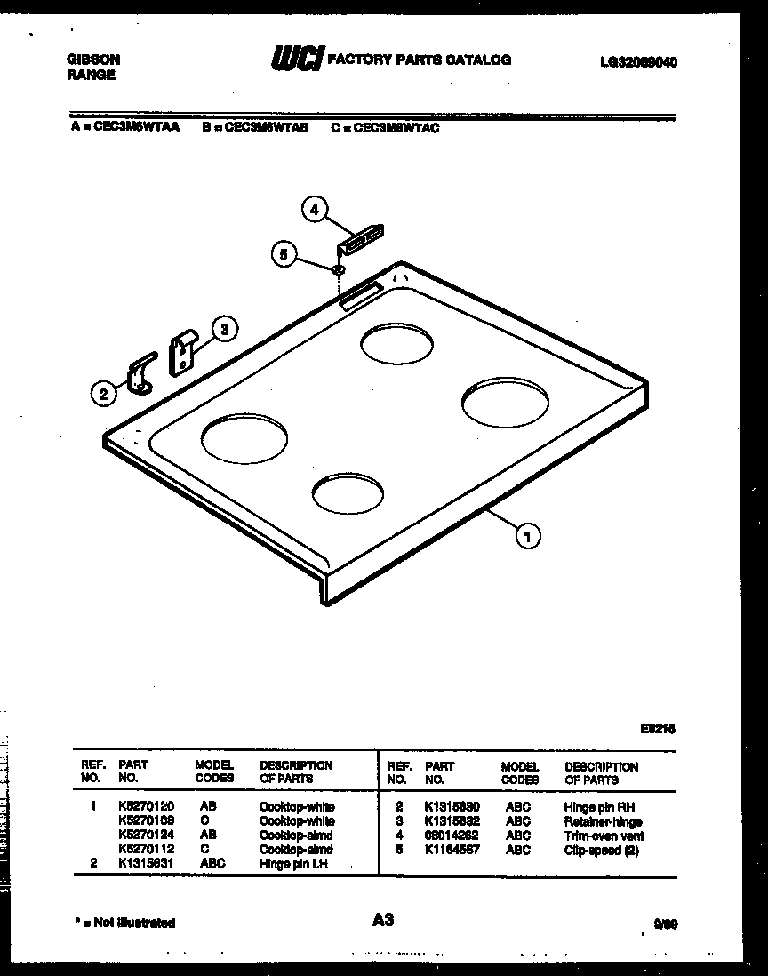 03 - COOKTOP PARTS