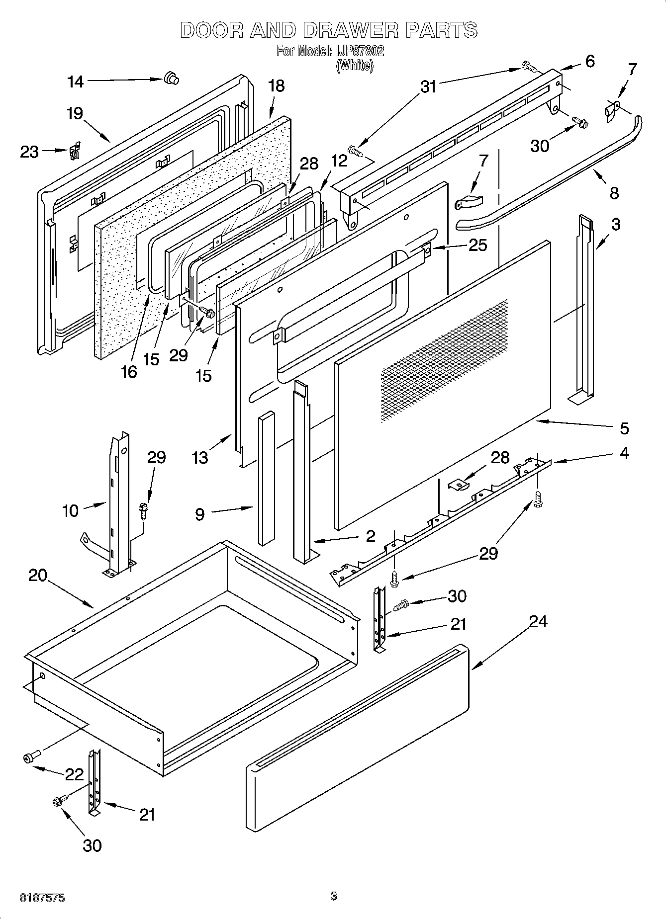 03 - DOOR AND DRAWER PARTS