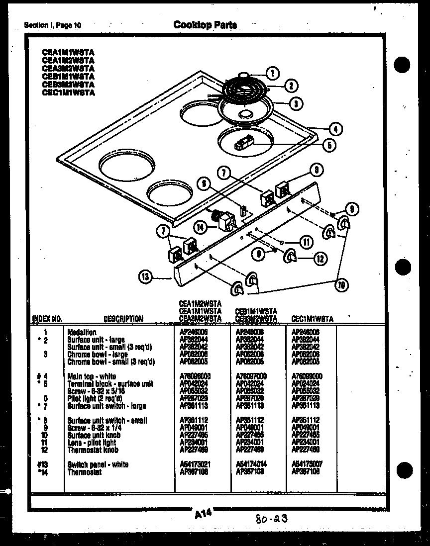 07 - COOKTOP PARTS