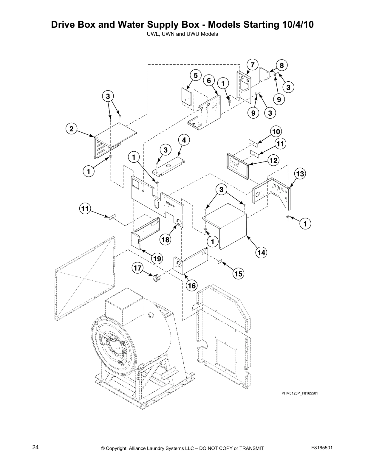 Drive Box and Water Supply Box - Models Starting 10/4/10