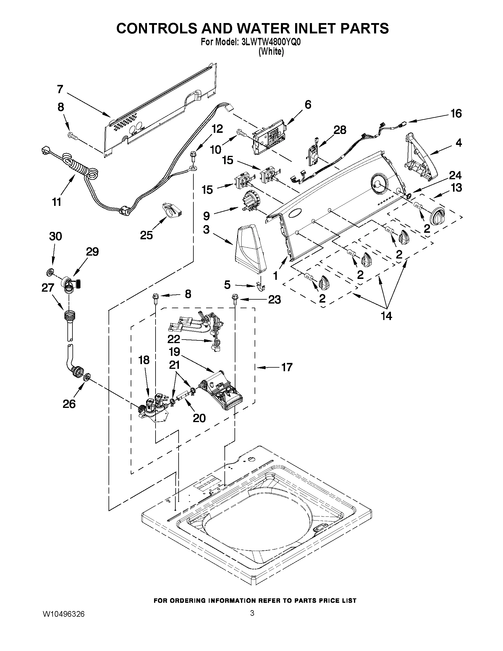 02 - CONTROLS AND WATER INLET PARTS