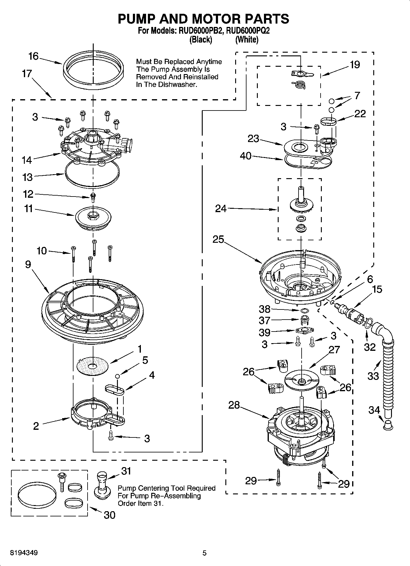 04 - PUMP AND MOTOR PARTS