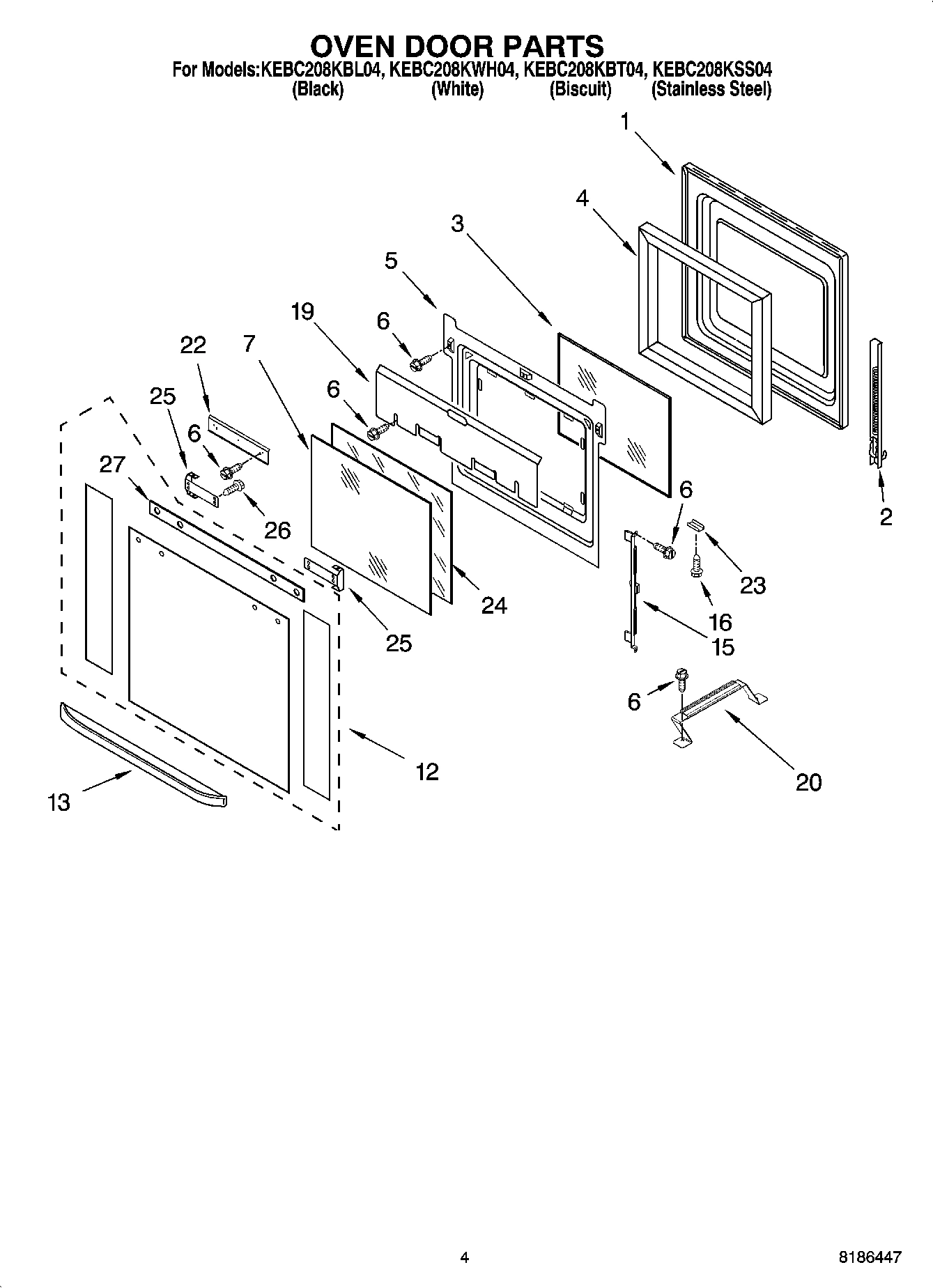 03 - OVEN DOOR PARTS