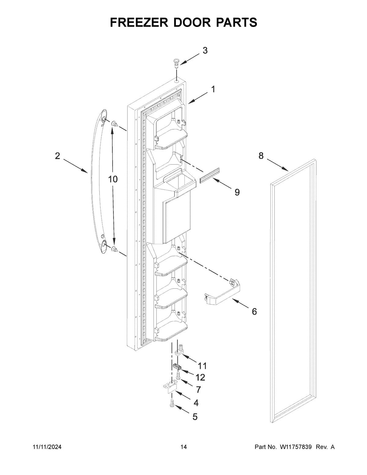 08 - FREEZER DOOR PARTS