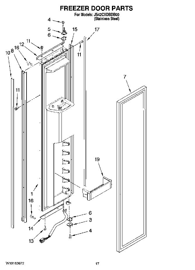 11 - FREEZER DOOR PARTS