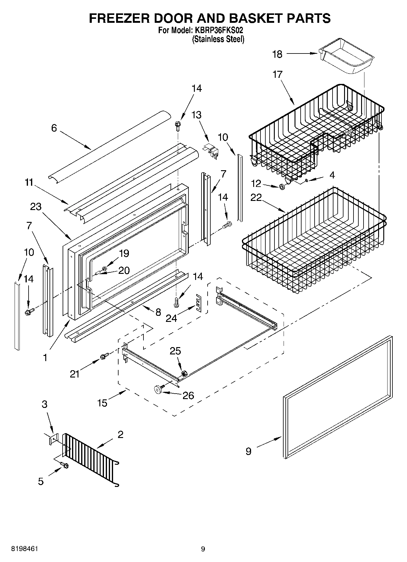 06 - FREEZER DOOR AND BASKET PARTS