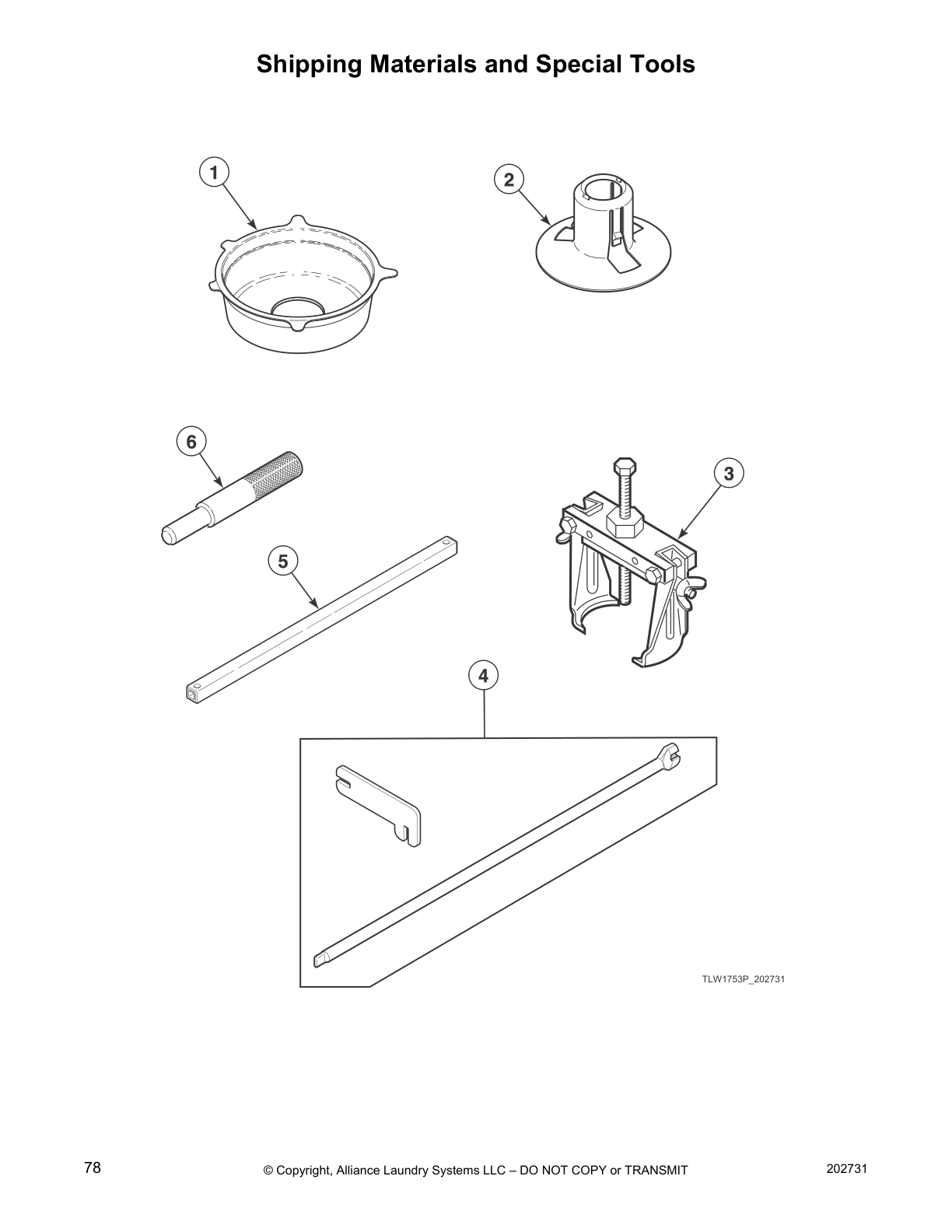 Shipping Materials and Special Tools