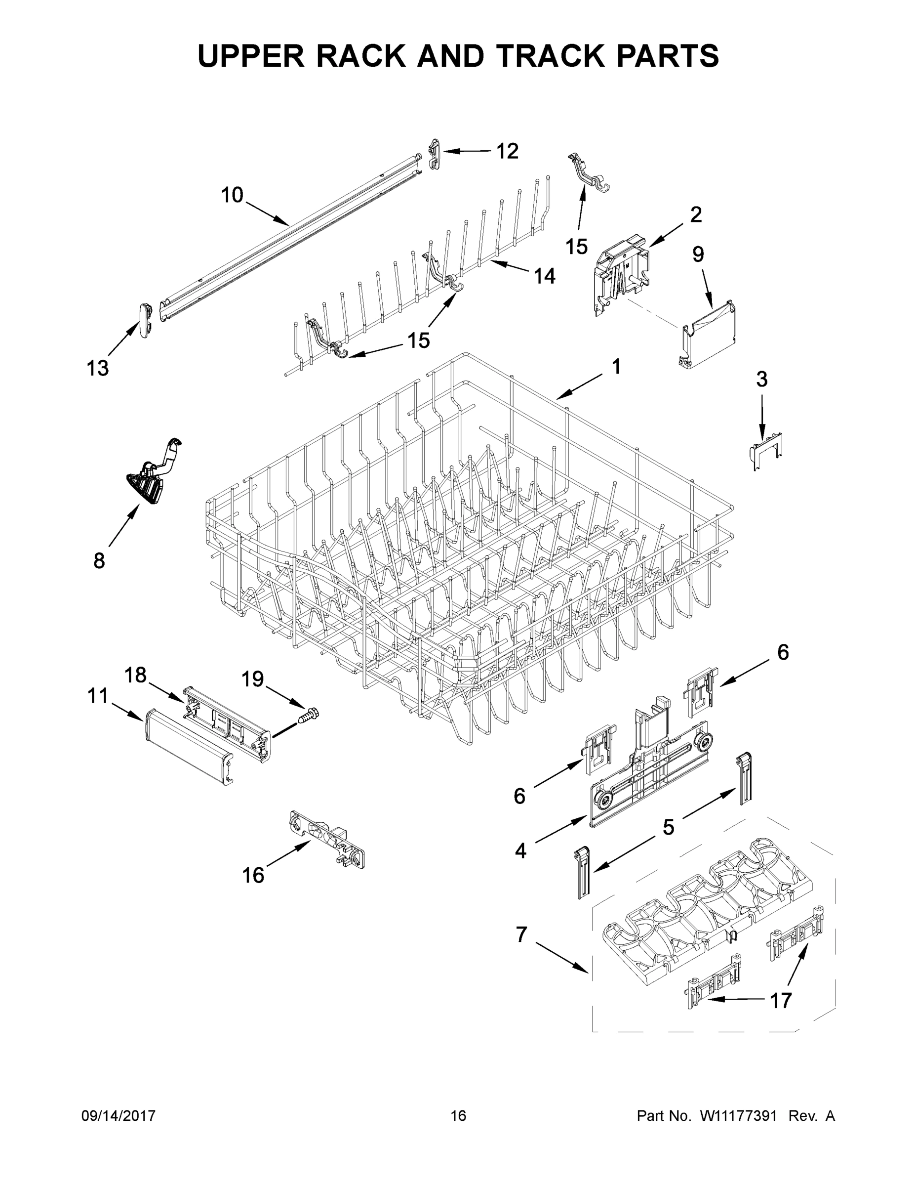 09 - UPPER RACK AND TRACK PARTS