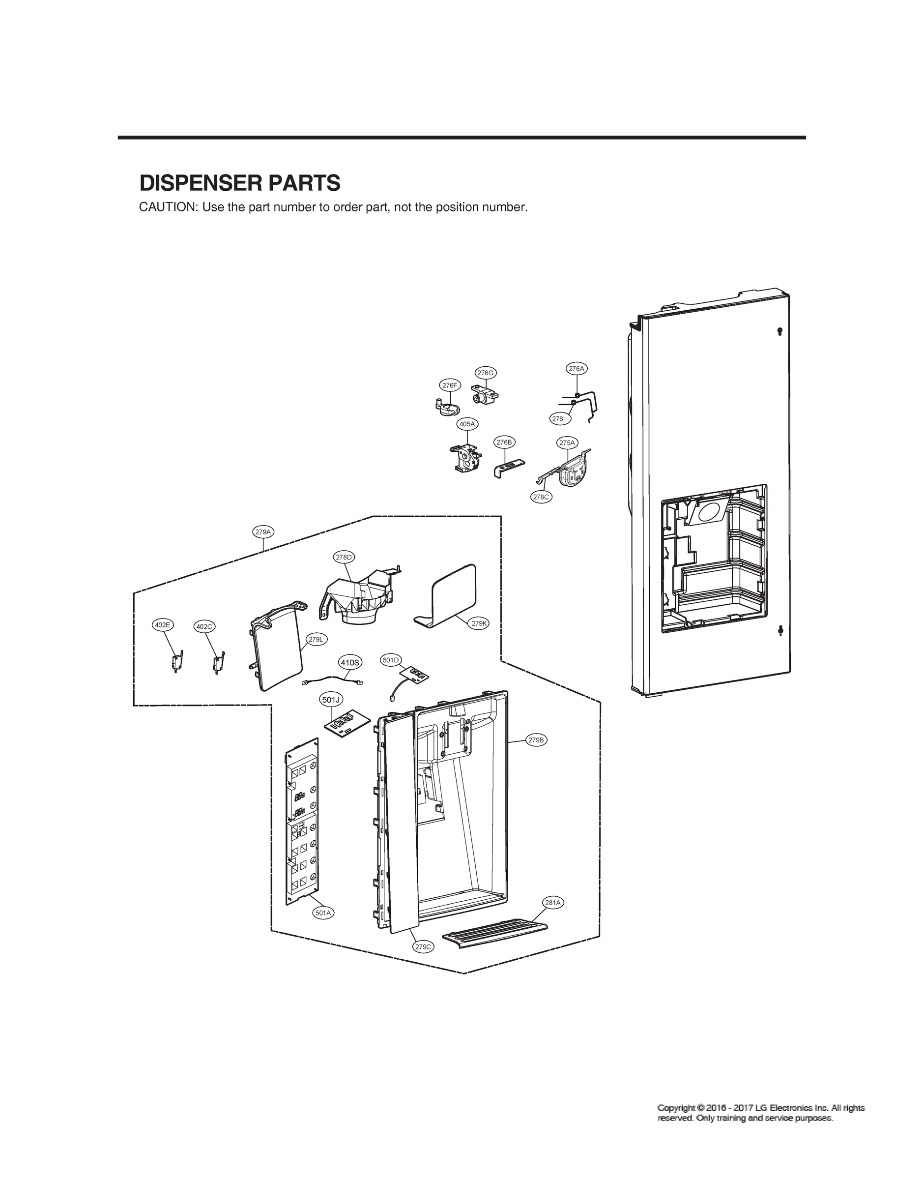 DISPENSER PARTS