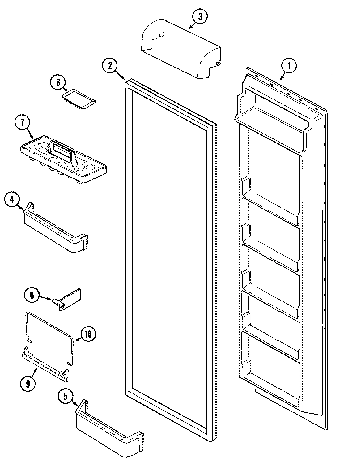 06 - FRESH FOOD INNER DOOR (BISQUE)