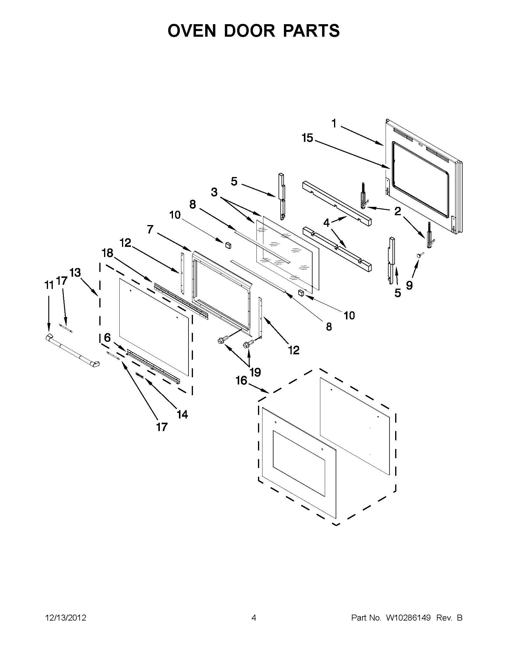 02 - OVEN DOOR PARTS