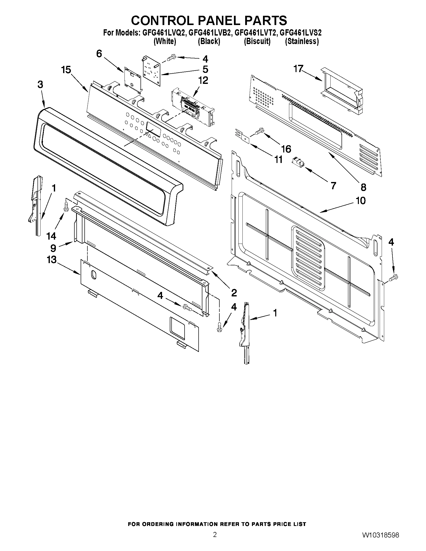 02 - CONTROL PANEL PARTS