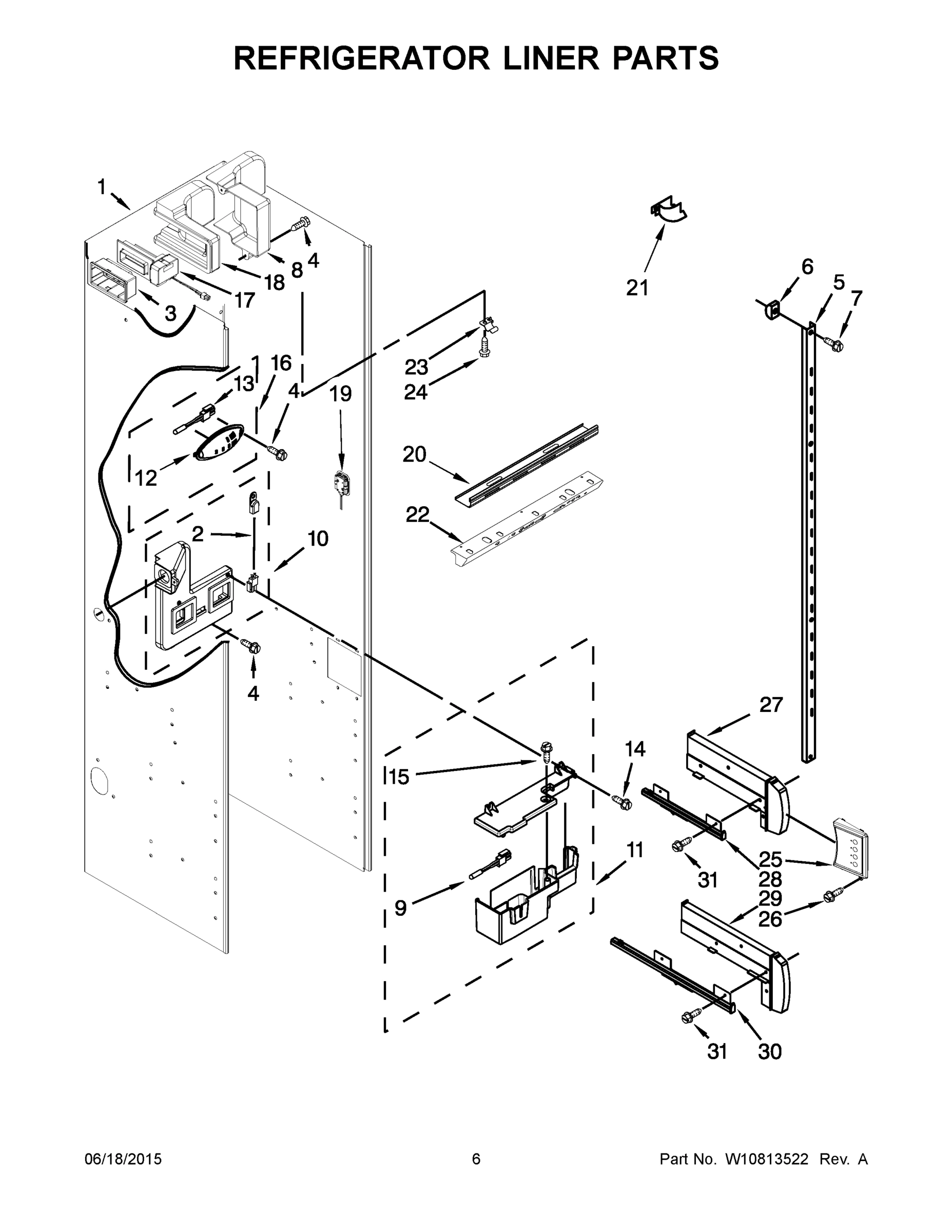 04 - REFRIGERATOR LINER PARTS
