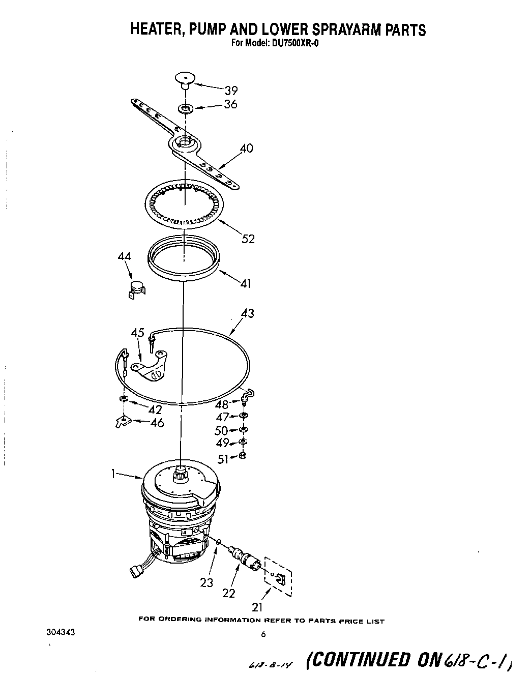 04 - HEATER, PUMP AND LOWER SPRAY ARM