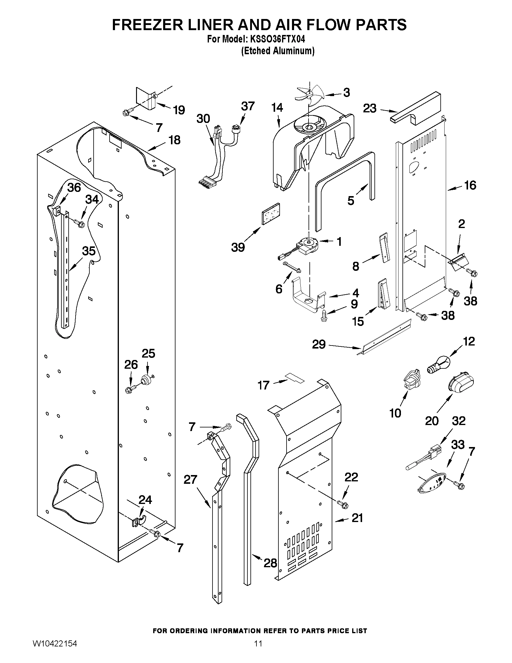 08 - FREEZER LINER AND AIR FLOW PARTS